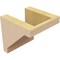 Ekena Millwork 5"W x 5"D x 5"H Wide Burlington Rough Cedar Woodgrain TimberThane Corbel, Primed Tan CORUR05X05X05BURRCPR - alternate 5